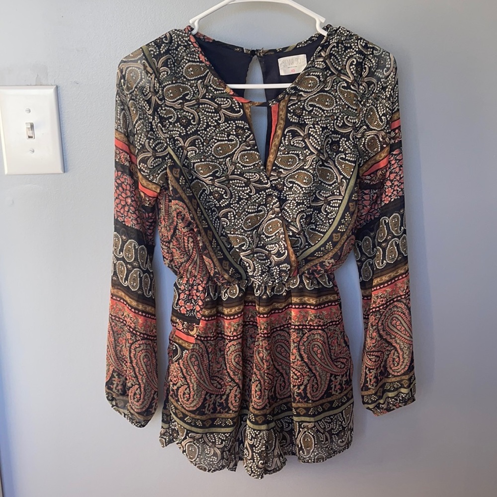 Long sleeve romper